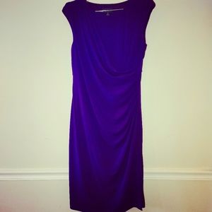 Drape front dress